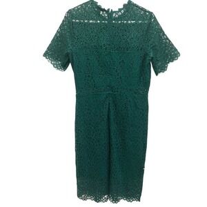 Love X Design Emerald‎ Green Lace Sheath Dress Cocktail Party Occasion